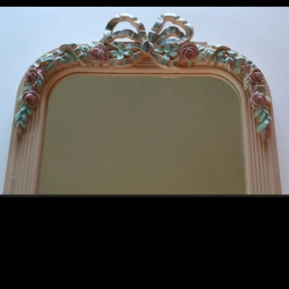 Vintage Mid Century Home Interior Wall Mirror Cottagecore Shabby Chic